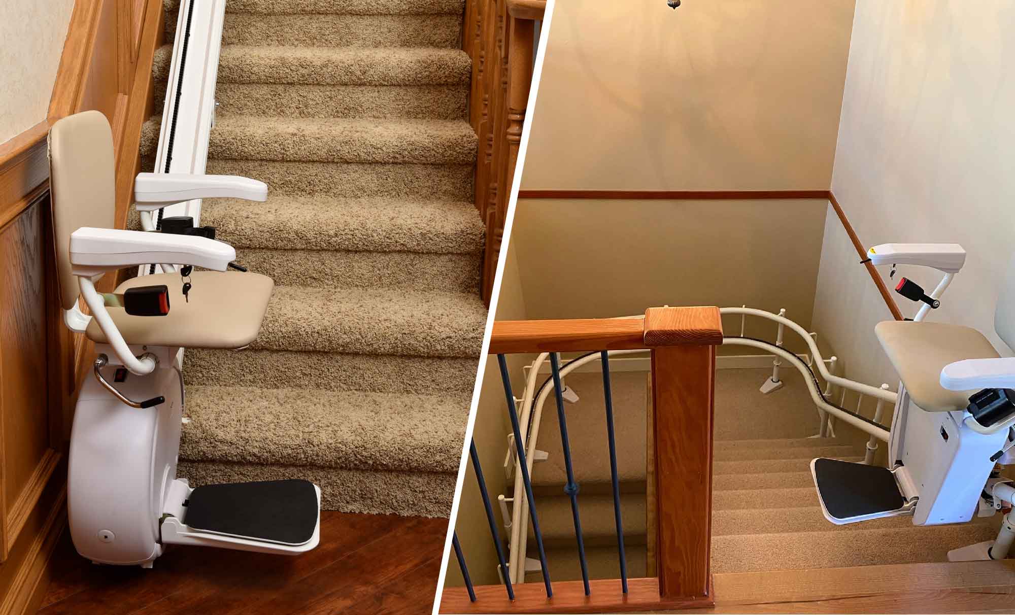 straight stairlift vs curved stairlift