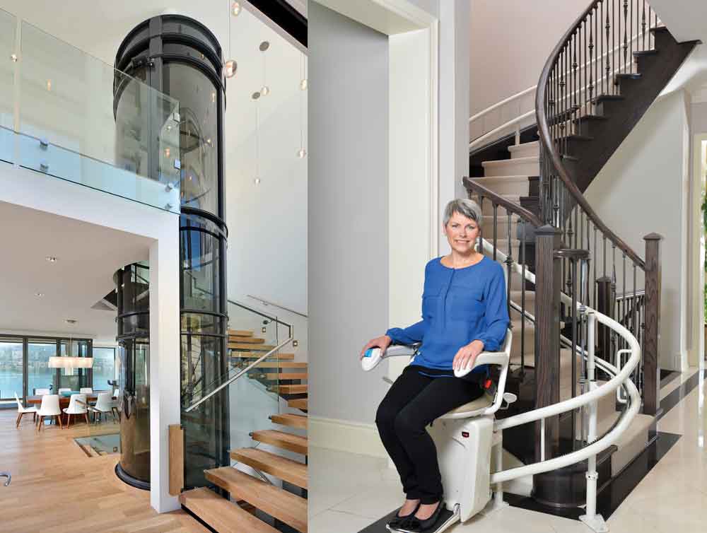 stairlift vs home elevator