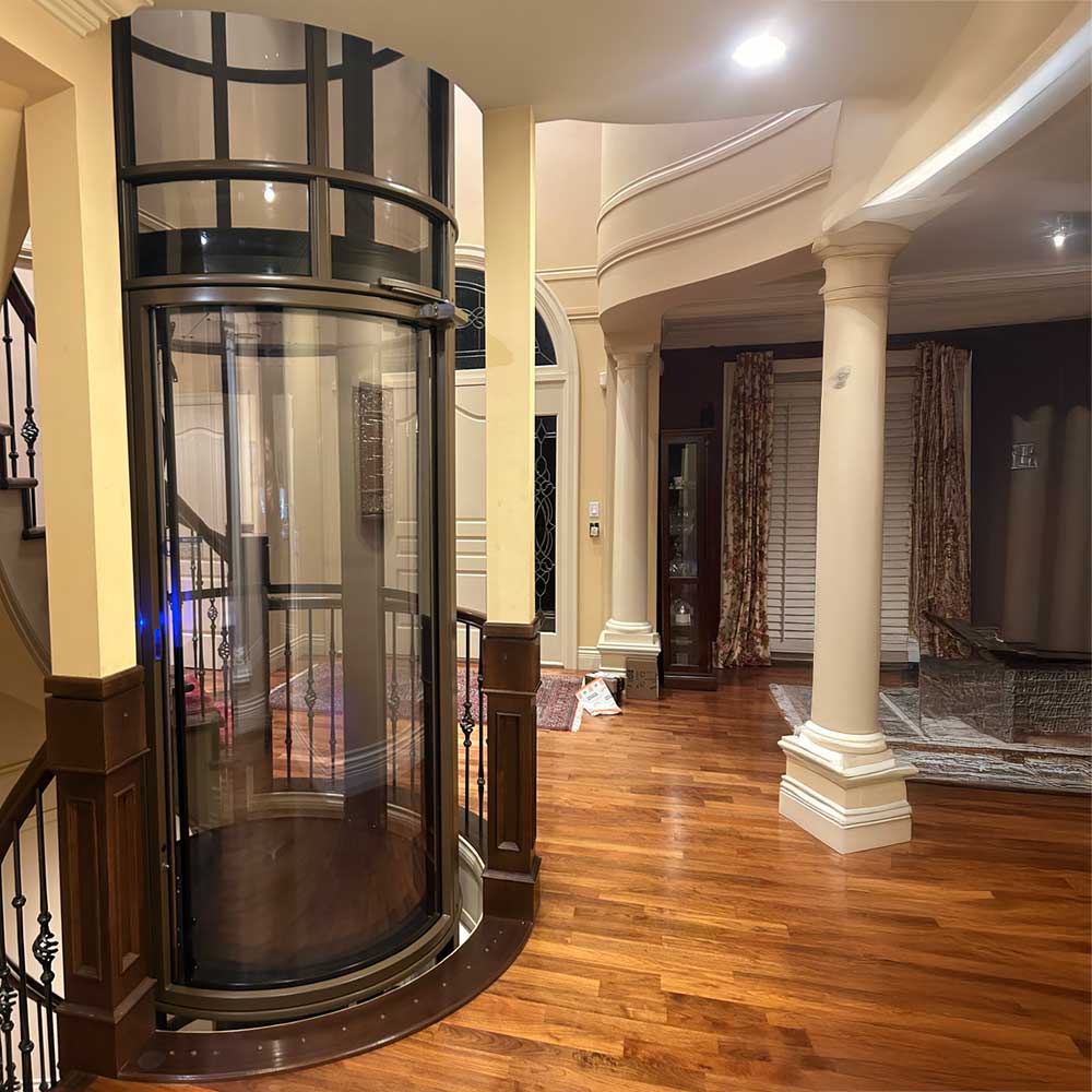 pneumatic elevator installation