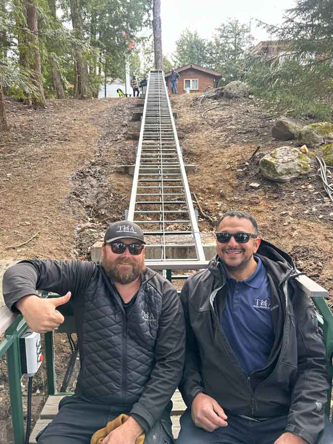 Hillside Tram Installation in Muskoka, ON