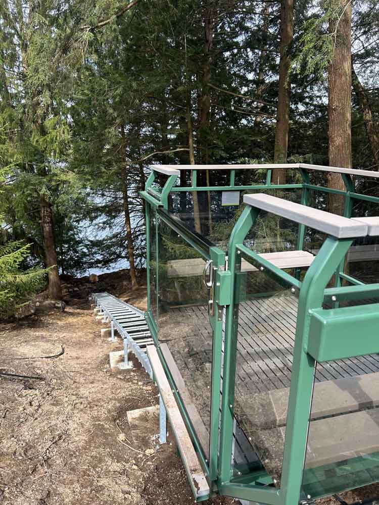 Hillside Tram Installation in Muskoka, ON