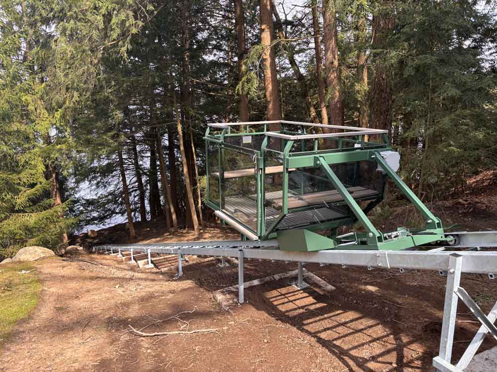 Hillside Tram Installation in Muskoka, ON
