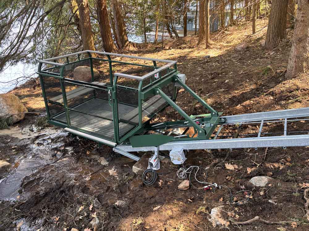 Hillside Tram Installation in Muskoka, ON