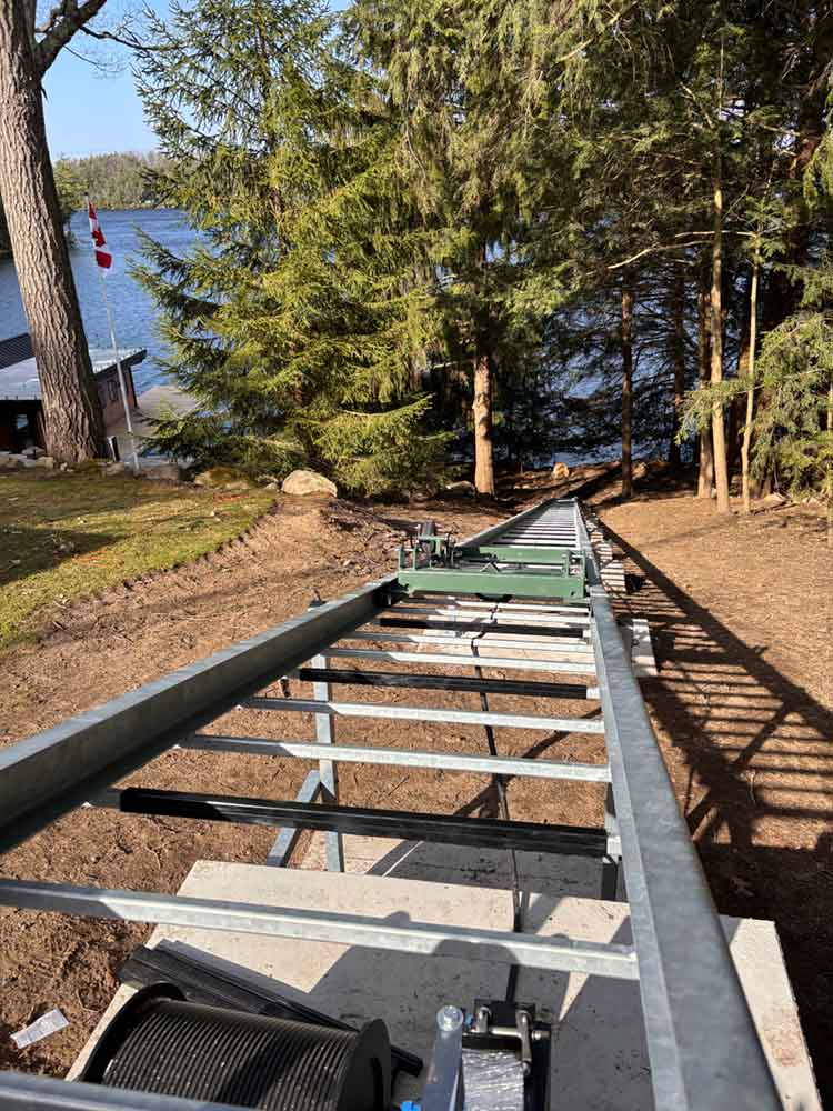 Hillside Tram Installation in Muskoka, ON